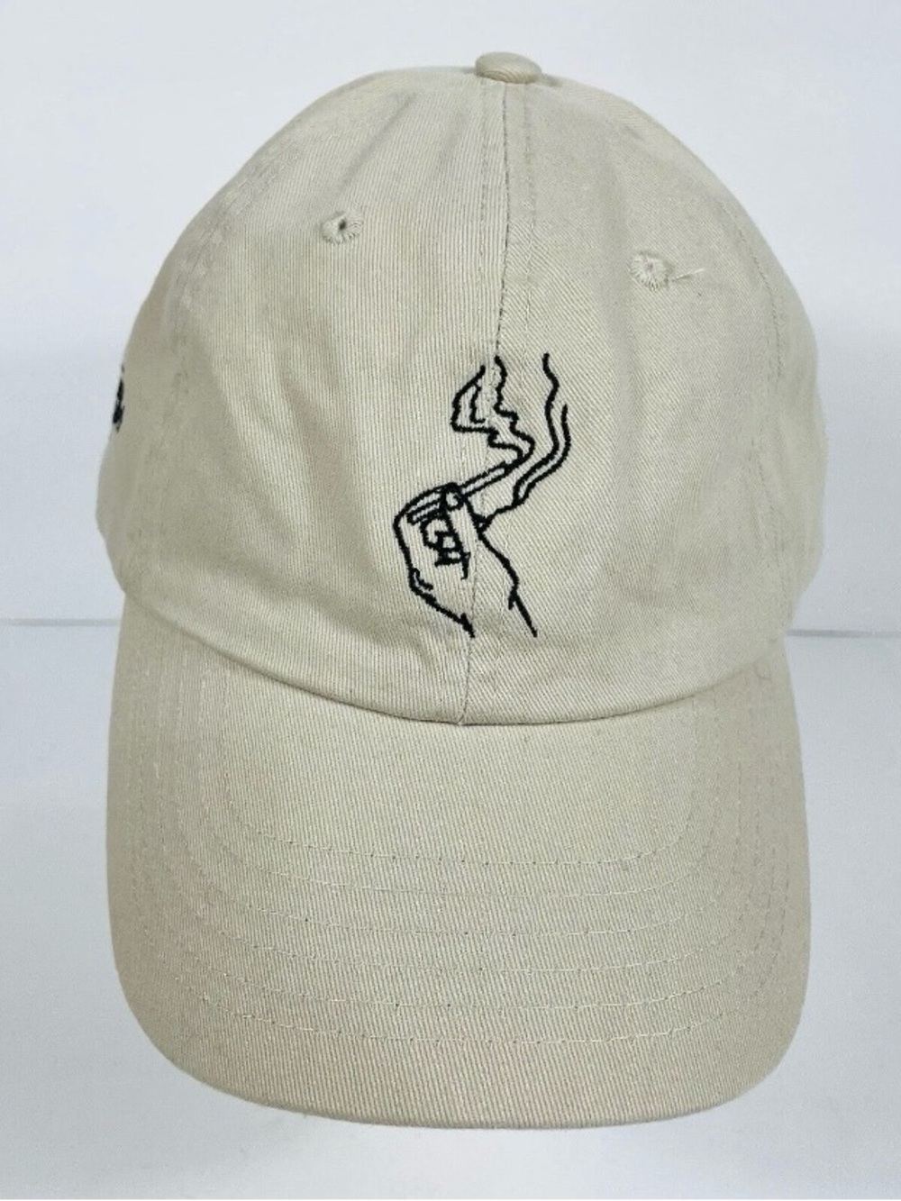 Blunts and Blondes Embroidered Souvenir Merch Cream Baseball Dad Hat Cap